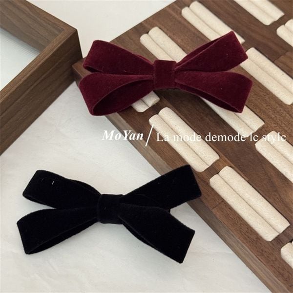  Kẹp/dây nơ kép nhung 