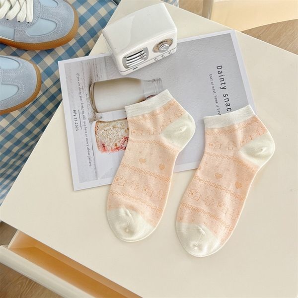  Tất Xieohesi gân hoạ tiết 