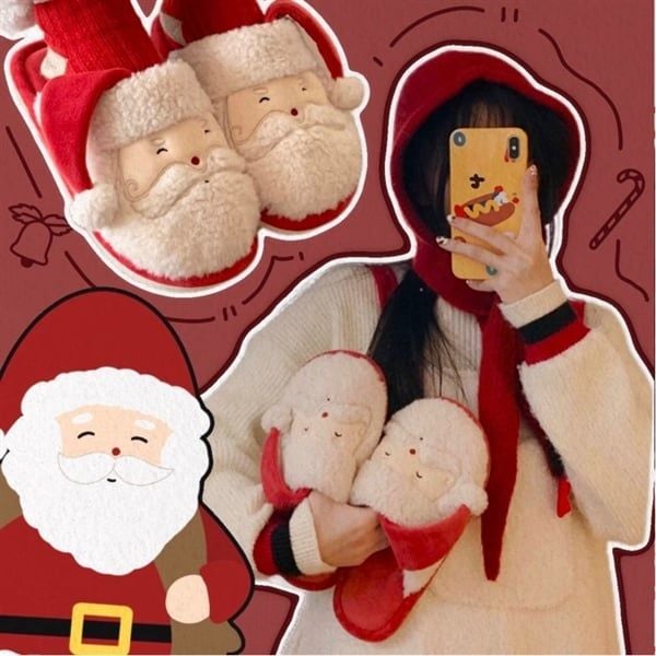  Dép lông Ông già Noel 