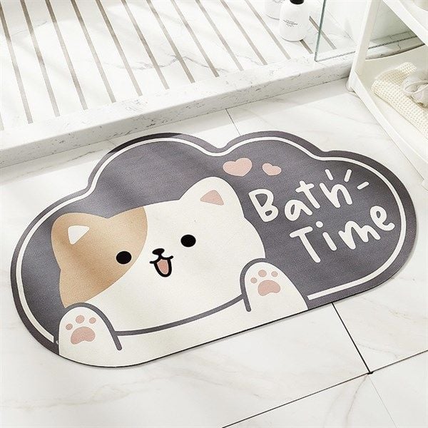  Thảm mút dẹt - Thỏ Bath time 40x60 