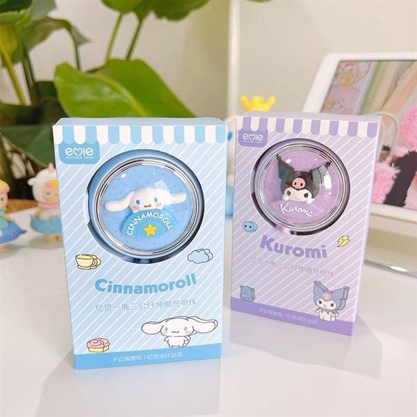  Dây sạc 3 loại cap Sanrio 