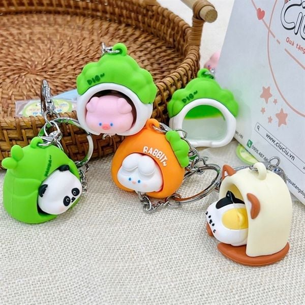  Móc khoá thú nằm chuồng 
