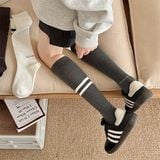  Tất Mekki cao cổ 2 sọc ngang 