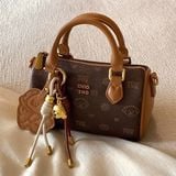  Túi trống Chio2nd charm cún tone nâu 