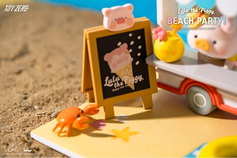  Premium set Lulu the Piggy Beach Party 