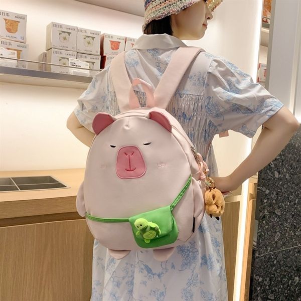  Balo Capybara đeo túi rùa 