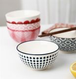  Set 5 bát con hoạ tiết nhật 