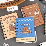  Sổ lò xo mini Capybara 10cm 80 tờ 