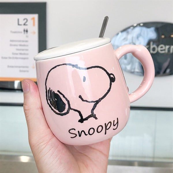  Cốc sứ Snoopy 400ml 