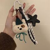  Móc khoá cún bông ngôi sao phụ kiện 