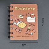  Sổ lò xo mini Capybara 10cm 80 tờ 