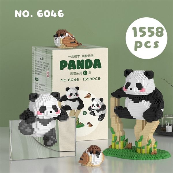  Xếp hình Panda - Gấu chim 