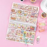  Set Washi tape gấu đồ ăn + kẻ caro 