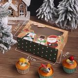  Hộp quà chữ nhật nắp trong Giáng Sinh 21x15cm 
