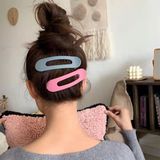  Kẹp tóc mỏ vịt màu nhám 