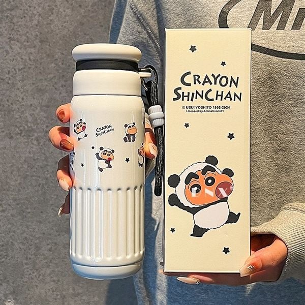 Bình giữ nhiệt ống hút Shinchan 530ml 