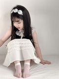  Tất Kid mặt lưới hồng nơ 