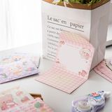  Thiệp gập bao thư thú dễ thương kẻ caro 
