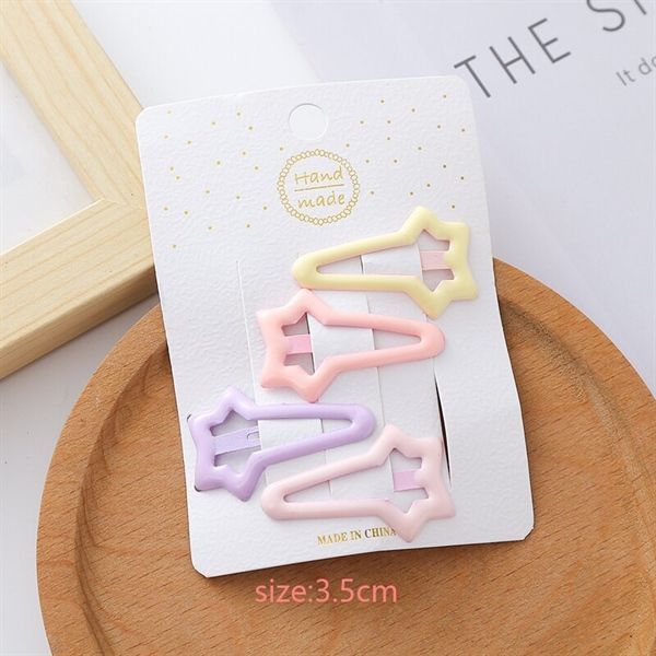  Set 4 kẹp uốn hình tone pastel 