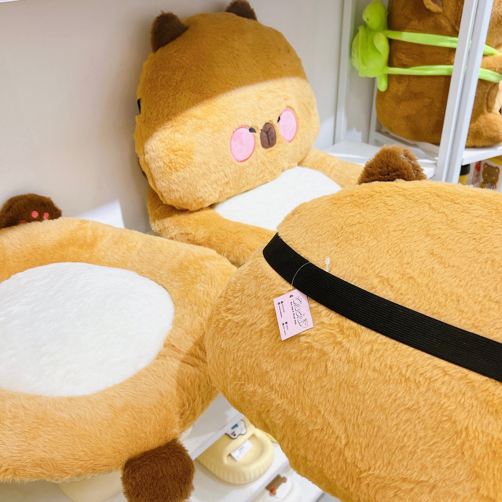  Set đệm gối dựa lưng Capybara 45cm 