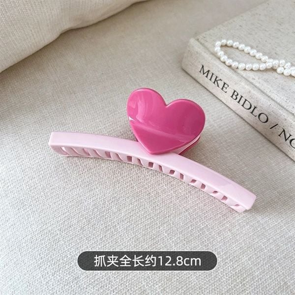  Kẹp càng cua trái tim hồng 