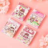  Sổ bọc da êm Sakura 80 trang 8x10cm 