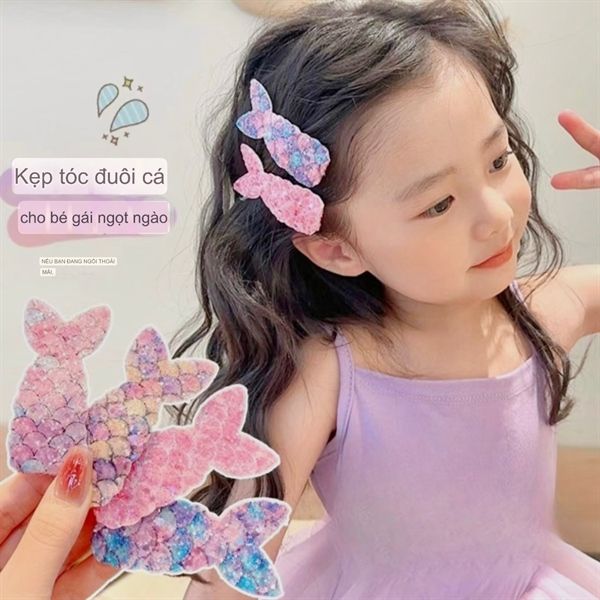  Set 2 kẹp cá sequin lấp lánh 