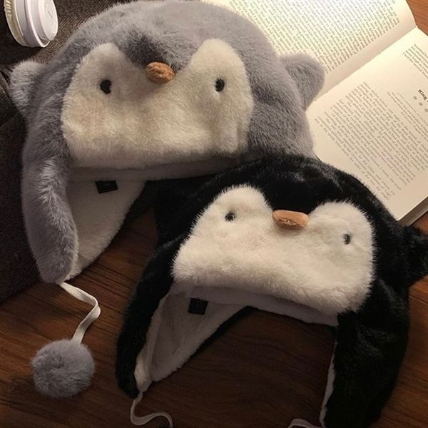  Mũ bịt tai bông cánh cụt 