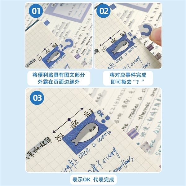  Set giấy nhớ thú OK 120 miếng 