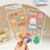  Sticker gấu thỏ nền trong 