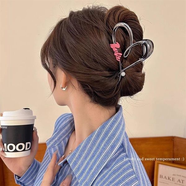  Kẹp càng cua trái tim Barbie 