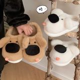  Dép bông cún lè lưỡi 