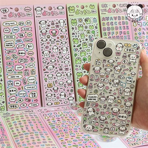  Sticker Telado cún/ếch béo 2 tờ 