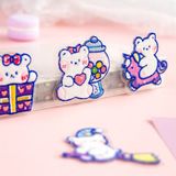  Sticker vải ủi gấu xanh 