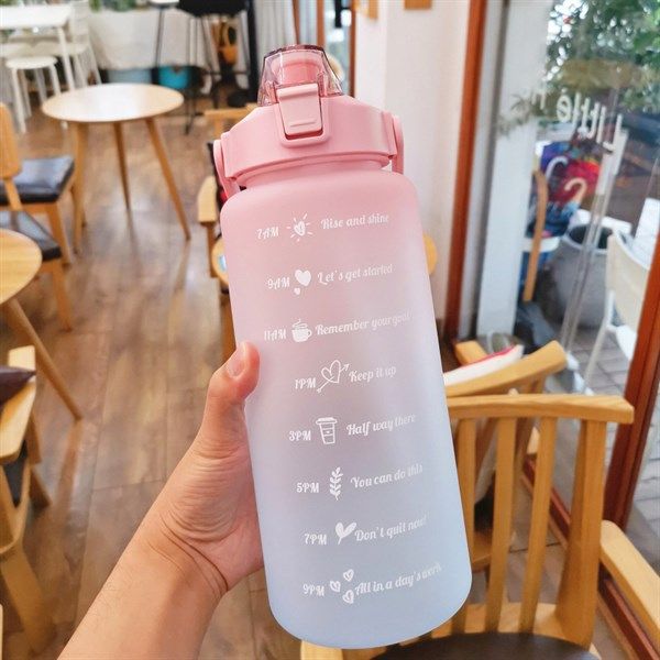  Bình nước slogan ombre 2000ml 