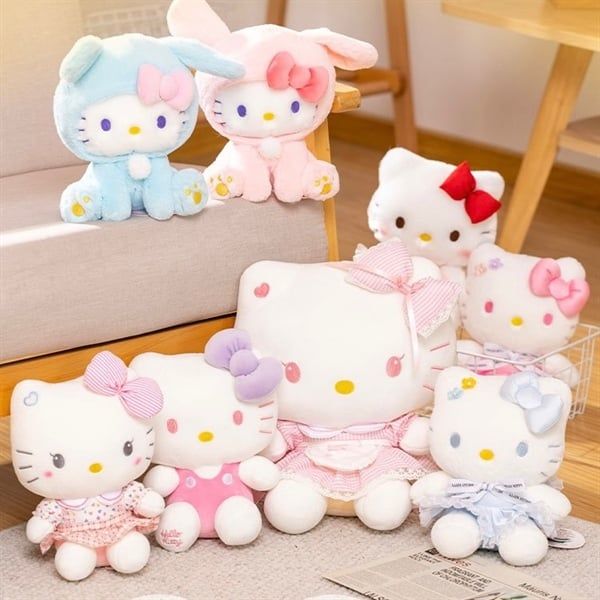  Hello Kitty bông nơ tím 