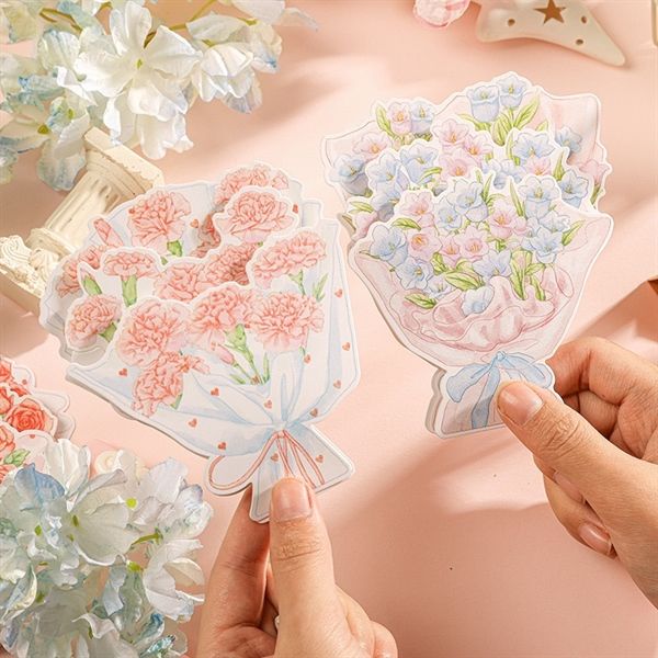  Thiệp bó hoa layer 3 lớp 