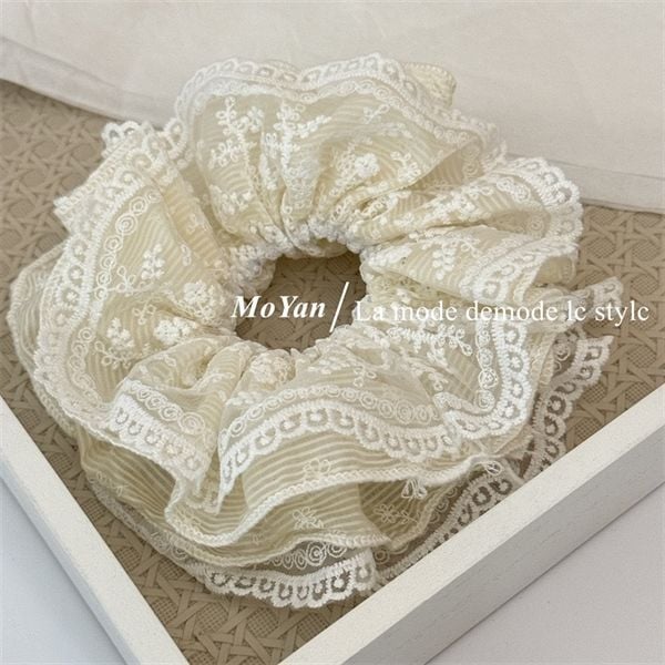  Scrunchies ren hoa viền đăng ten 