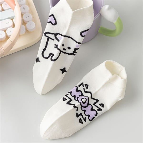  Tất Hanada Sox cổ ngắn hình vẽ 