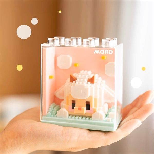  Xếp hình thú hộp kính 9x9cm 