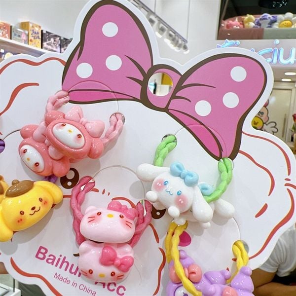  Set 5 đôi dây buộc tóc Sanrio 