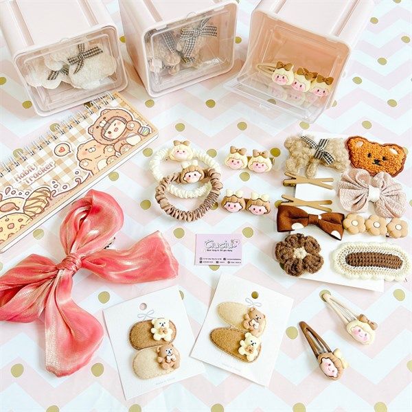  Set 9 kẹp tóc gấu 