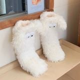  Tất boot thú lông xù 