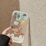  Ốp bánh kem chảy nền caro 