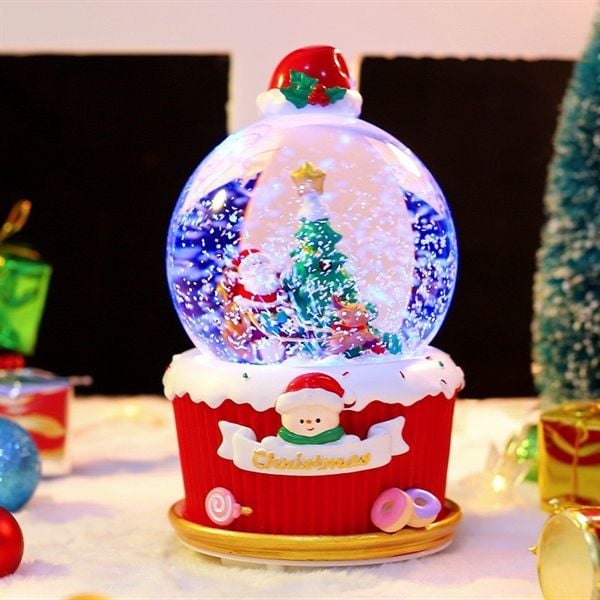  Quả cầu tuyết phát nhạc - Trượt tuyết 