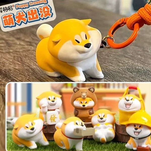  Blind box Shiba Puppy Crossing keychain/phone charm 