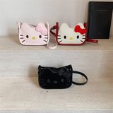  Túi da đeo chéo Hello Kitty tai nổi 