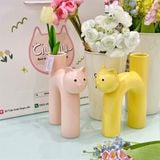  Lọ hoa decor mèo chữ H 