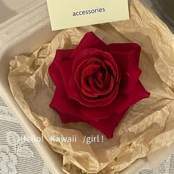  Kẹp hoa hồng cánh mỏng 