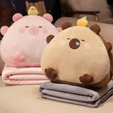  Gối kèm chăn Capybara có ủ tay 